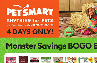 Circulaire PetSmart du 29 octobre au 1 novembre 2026