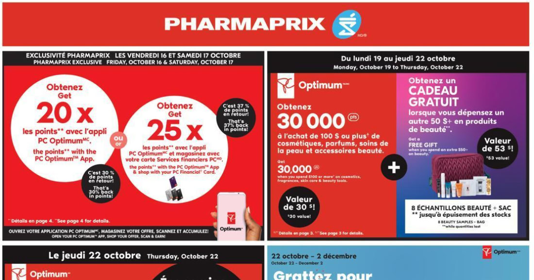 Circulaire Pharmaprix du 17 au 22 octobre 2026