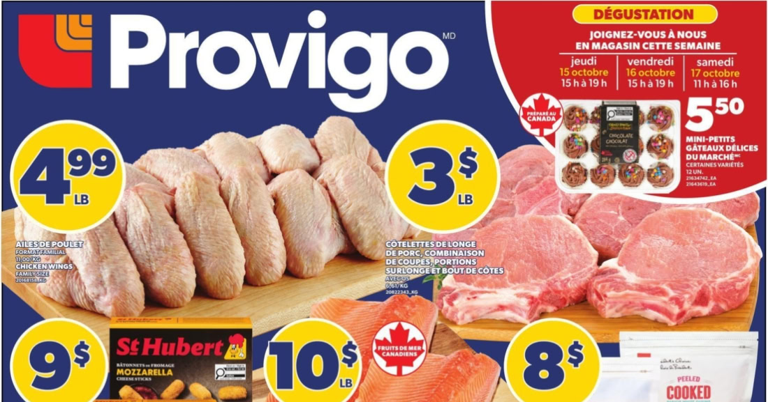 Circulaire Provigo du 15 au 21 octobre 2026