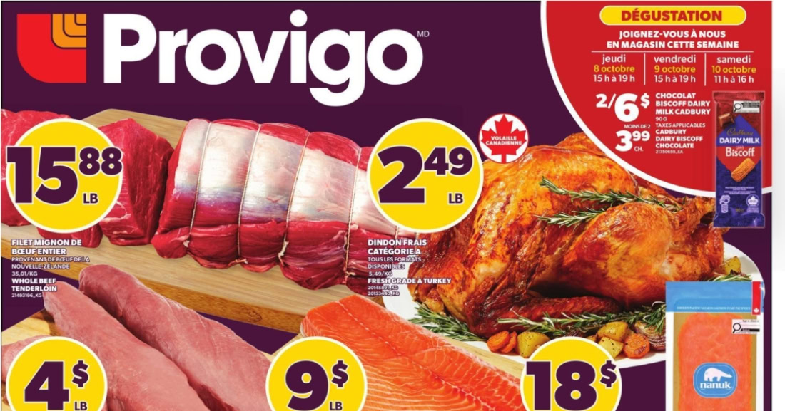 Circulaire Provigo du 8 au 14 octobre 2026
