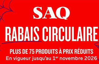 Circulaire SAQ du 15 octobre au 1 novembre 2026
