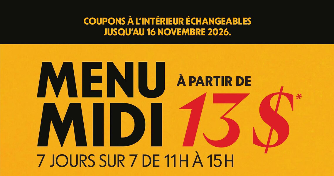 Circulaire St-Hubert du 6 octobre au 16 novembre 2026
