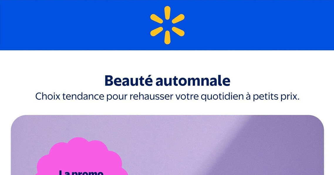 Circulaire Walmart du 10 septembre au 21 octobre 2026