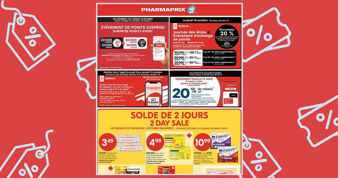 Circulaire Pharmaprix du 10 au 16 octobre 2026